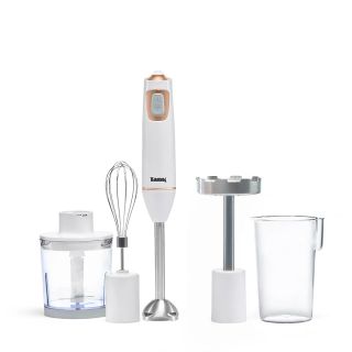 Hand blender 600 watts white - pink tank