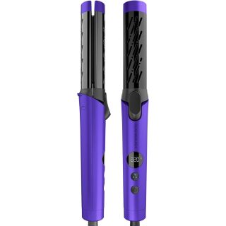 Rush Brush C1 Cool Curler Purple Titanium Plates, 220C, Cool Air Flow Vent,Cool Air System,360° Swivel Cord (2m),With 5 temperature settings - RB-C1Cool-Purple