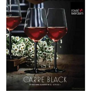 Set of 6 cups, 380 ml, black curry