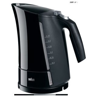Braun MultiQuick 5 Electric Water Kettle, 1.7 Liter, Black - WK 500