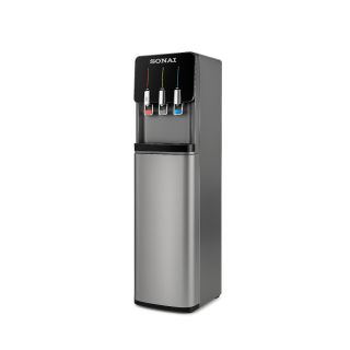 Sonai Water Dispenser, 3 Taps ,Top Loading, With Capacious Food Storage unit, Gray , MAR-2235C