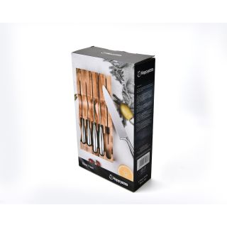 Happy Home Black Flash Knife Set 5 Pcs
