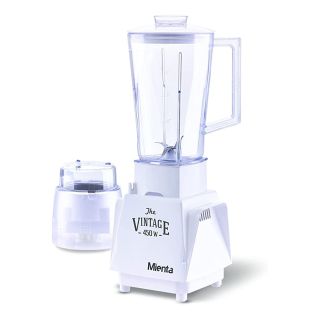 Mienta Blender With Grinder, 450 Watt, White - BL242