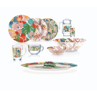 Arcopyrex dinner set, 46 pcs, Ging Hamba Emirati