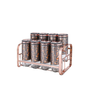 طقم توابل 9ق استانلس بيضاوى صغير اكسفورد بجودة عالية وتصميم عملي