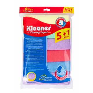 طقم 6 فوط ميكروفيبر كلينر