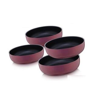 طقم صينية 4 ق سافلون احمر بجودة عالية وتصميم عملي