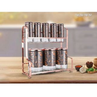 طقم توابل 9ق استانلس بيضاوى كبير اكسفورد بجودة عالية وتصميم عملي