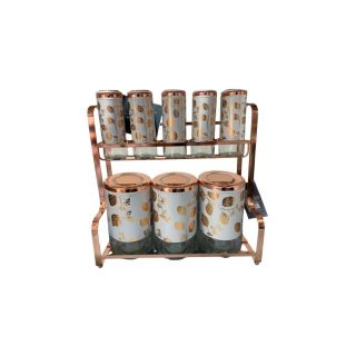 طقم توابل 9ق استانلس بيضاوى كبير اكسفورد بجودة عالية وتصميم عملي