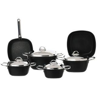 طقم حلل10ق تيتانيوم سافلون شوكلت يد ستيل بجودة عالية وتصميم عملي