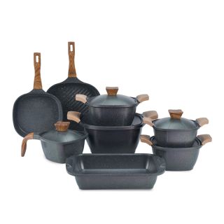 طقم حلل13مربع جريل قلاية طاجن لبانةرويال بجودة عالية وتصميم عملي