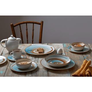 طقم عشاء 30 ق بورسلين ميكس كلر