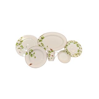 طقم عشاء 32 ق بورسلين بترفلاى جرين كود 8