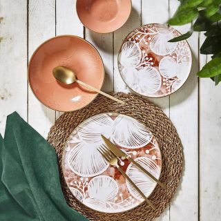 BLOSSOM طقم عشاء24ق لامع تركى اكسفورد