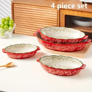 DV9028 طقم 4 طاجن بيضاوى بورسلين ديفا