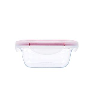 علبة ثلاجة 21 سم مربعة غطاء شفاف بيركس بجودة عالية وتصميم عملي