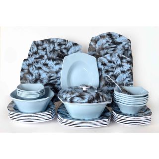 طقم ميلامين 38 ق مربع ريشة لبنى