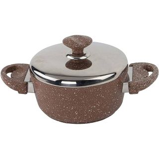 حلة سافلون 30 سم جرانيت مدور شوكلت