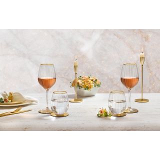 طقم 4 كاس + 4 كوب سكارليت