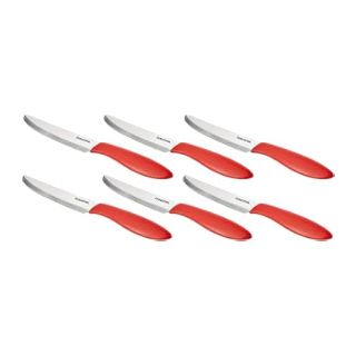 طقم 6 سكينة يد احمر توسكوما