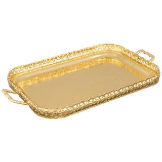 صينية تقديم مستطيلة باليد ذهبى كوين ان