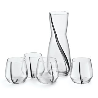 طقم شربات 5ق ايلوفى خط اسود