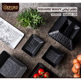 طقم 38 قطعه ميلامين مربع صياح تركي