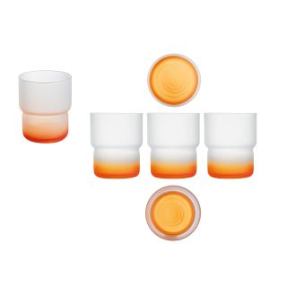 طقم6كوب27س تروبادوراورانج لومينارك فرنساوي