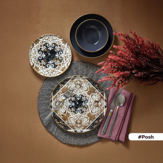 POSH طقم عشاء 24 ق تركى لامع