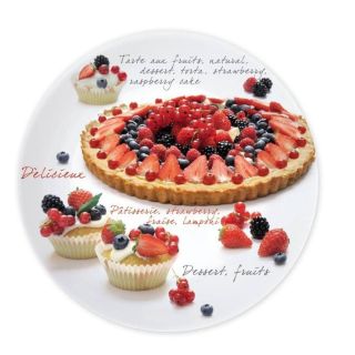 طقم 6طبق ترت بورسلين