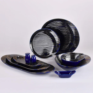 STRIPED NAVY BLطقم عشاء 30ق لوب اكسفورد