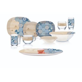 طقم عشاء اركوبايريكس لومينارك50 قطعه ناتشرستون سويت لاين سودو 