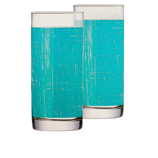 طقم 6 كوب 27 س.ل بوبي تركواز لومينارك